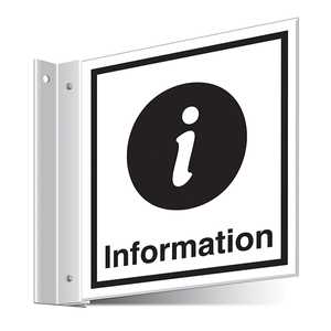 Information Point Corridor Sign
