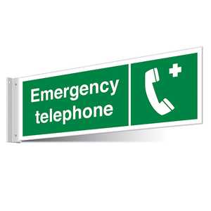 Emergency Telephone Corridor Sign - Landscape