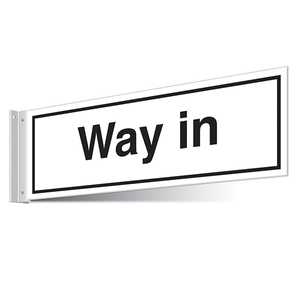 Way In Corridor Sign 