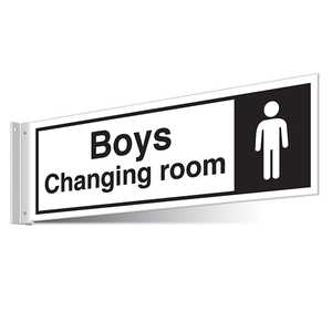 Boys Changing Room Corridor Sign 