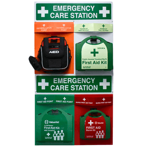 4-Point Emergency Care Station - Trauma/Burns/First Aid/AED