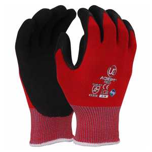 UCI Adept Red Anti-Viral Nitrile Palm Coated Gloves