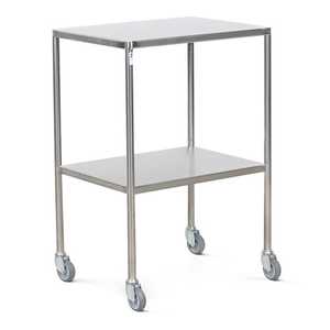 Bristol Maid Stainless Steel Trolleys - Fixed, Sides Down Shelves