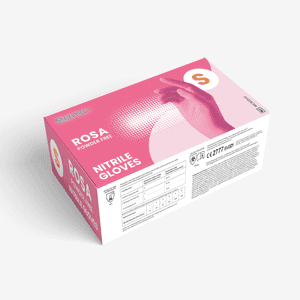 Rosa Pink Nitrile Powder-Free Gloves