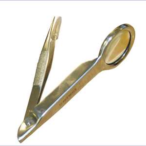 Splinter Forceps with Magnifying Glass