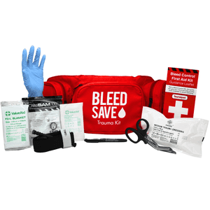 BleedSave Trauma Waist Bag with Enhanced Bleed Control Kit