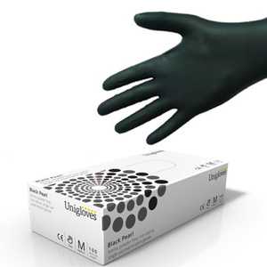 Unigloves Black Pearl Nitrile Gloves