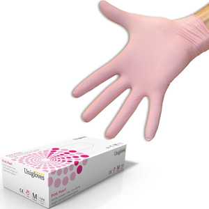 Unigloves Pink Pearl Nitrile Gloves