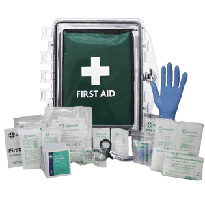 Clear Cabinet with BS8599-1 Small First Aid Kit