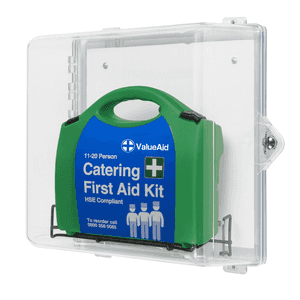 Clear Cabinet with HSE 11-20 Person Catering Kit