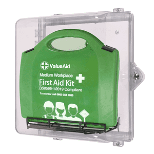 Clear Cabinet with BS8599-1 Medium First Aid Kit