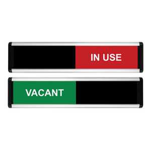 Vacant/In Use Sliding Door Sign