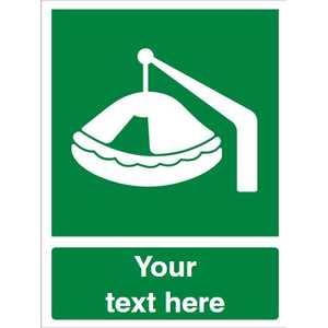Custom Davit Launched Liferaft Safety Sign