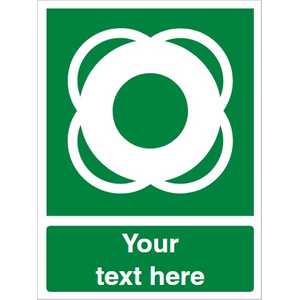 Custom Lifebuoy Safety Sign