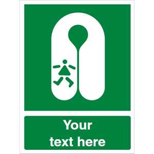 Custom Childs Lifejacket Safety Sign