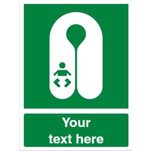 Custom Infants Lifejacket Safety Sign