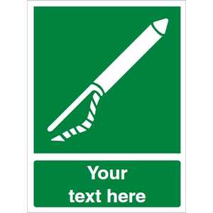 Custom Line Throwing Appliance Safety Sign