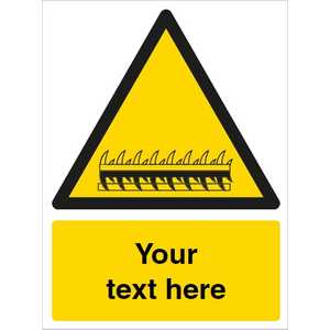 Custom Razor Wire Hazard Safety Sign