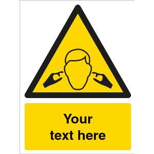 Custom Noise Warning Safety Sign