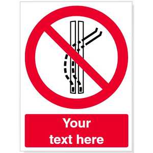 Custom Do Not Leave The Low Track Safety Sign
