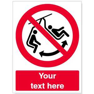 Custom Do Not Swing The Chair Safety Sign