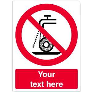 Custom Do Not Use For Wet Grinding Safety Sign