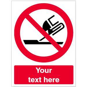 Custom Do Not Use For Face Grinding Safety Sign