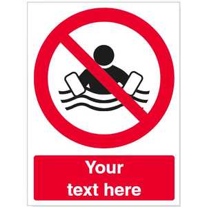 Custom No Armbands Safety Sign