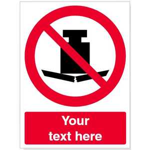 Custom No Heavy Load Safety Sign