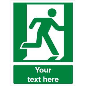 Custom Emergency Exit (Right Hand) Safety Sign