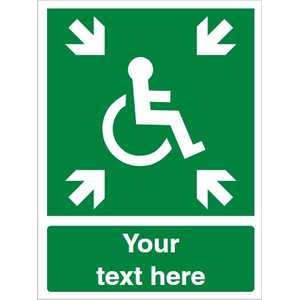 Custom Evacuation Temporary Refuge Safety Sign
