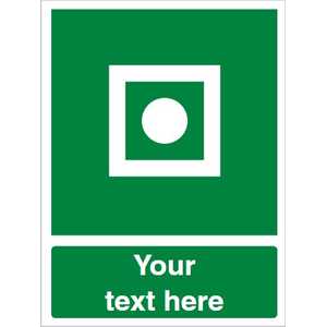 Custom Shipboard General Alarm Safety Sign