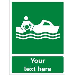 Custom Rescue Boat Safety Sign