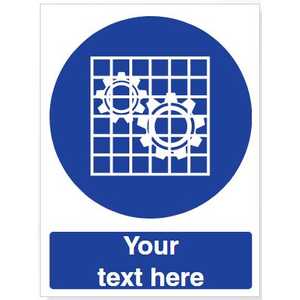Custom Check Guard Safety Sign