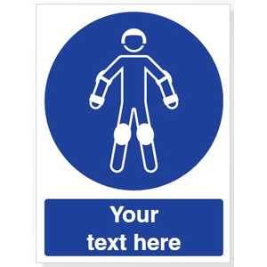 Custom Wear Protective Roller Sport Equipment Safety Sign