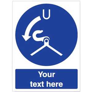 Custom Release Falls In Launch Sequence Safety Sign