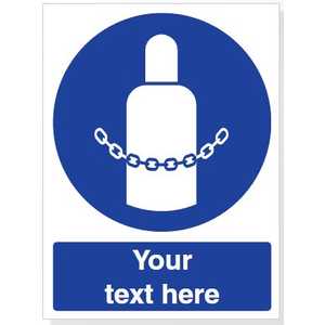 Custom Secure Gas Cylinders Safety Sign