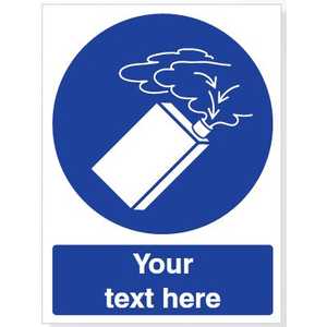 Custom Use Gas Detector Safety Sign