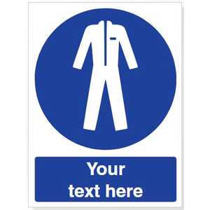 Custom Wear Protective Clothing Safety Sign