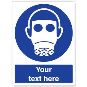 Custom Wear Respiratory Protection Safety Sign