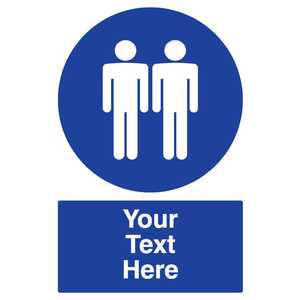 Custom Max 2 People Sign