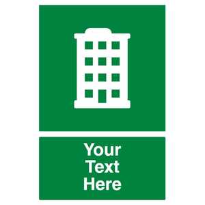Custom Office Block Green Sign