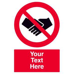 Custom No Close Contact Sign