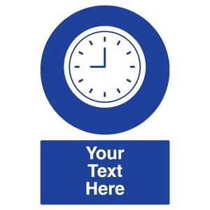 Custom Opening Time Sign