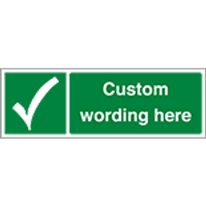 Custom Evacuation Signs