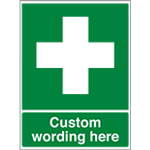 Custom First Aid Signs