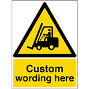 Custom Fork Lift Signs