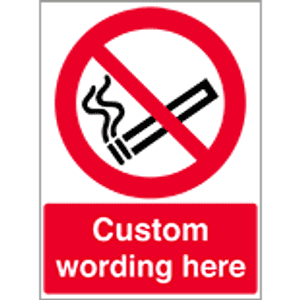Custom No Smoking Signs