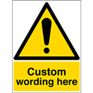 Custom ISO Warning Signs