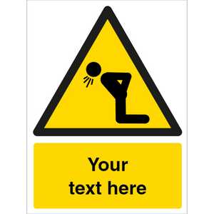 Custom Warning Norovirus Sign